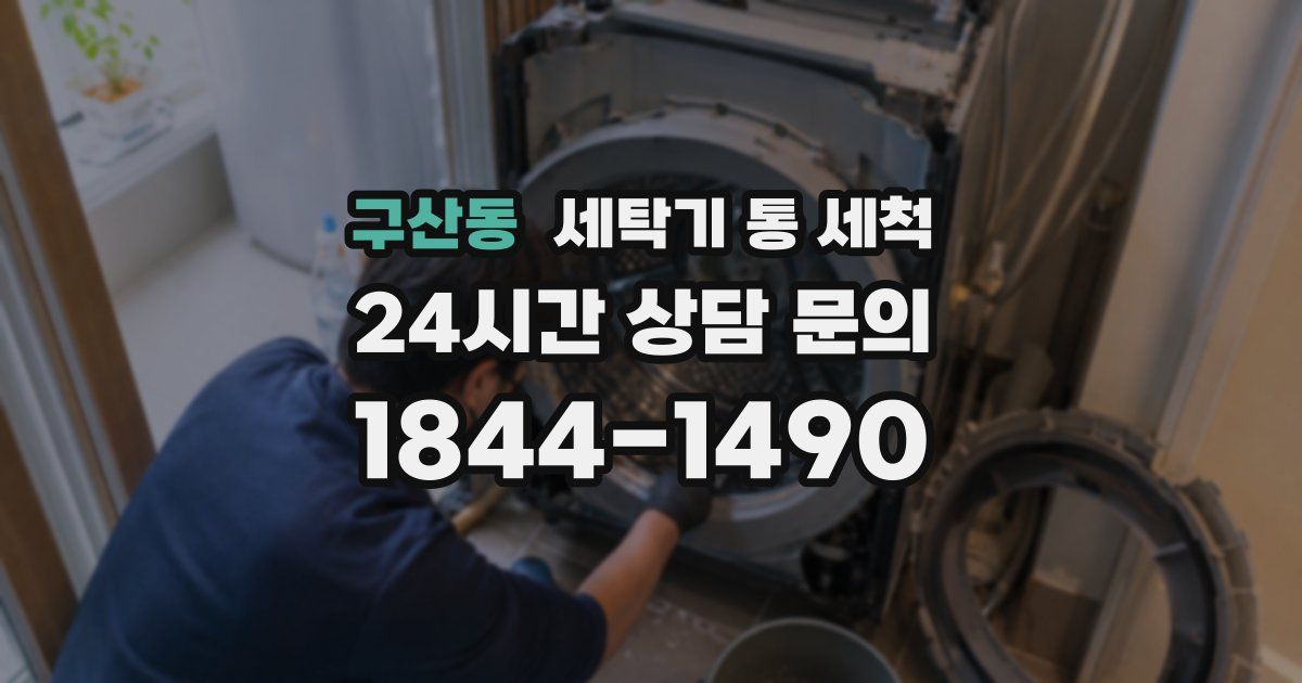 구산동 세탁기 통 세척