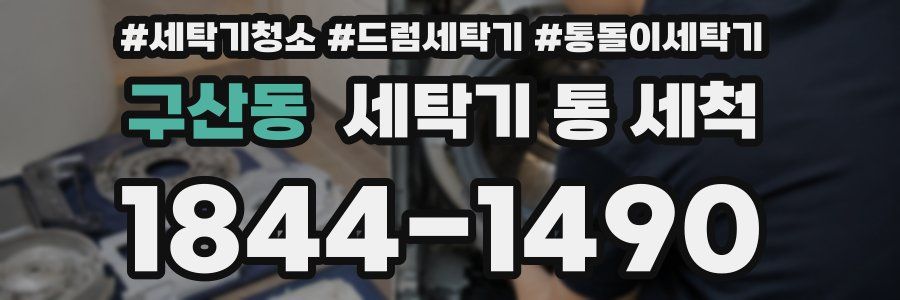 구산동 세탁기 통 세척