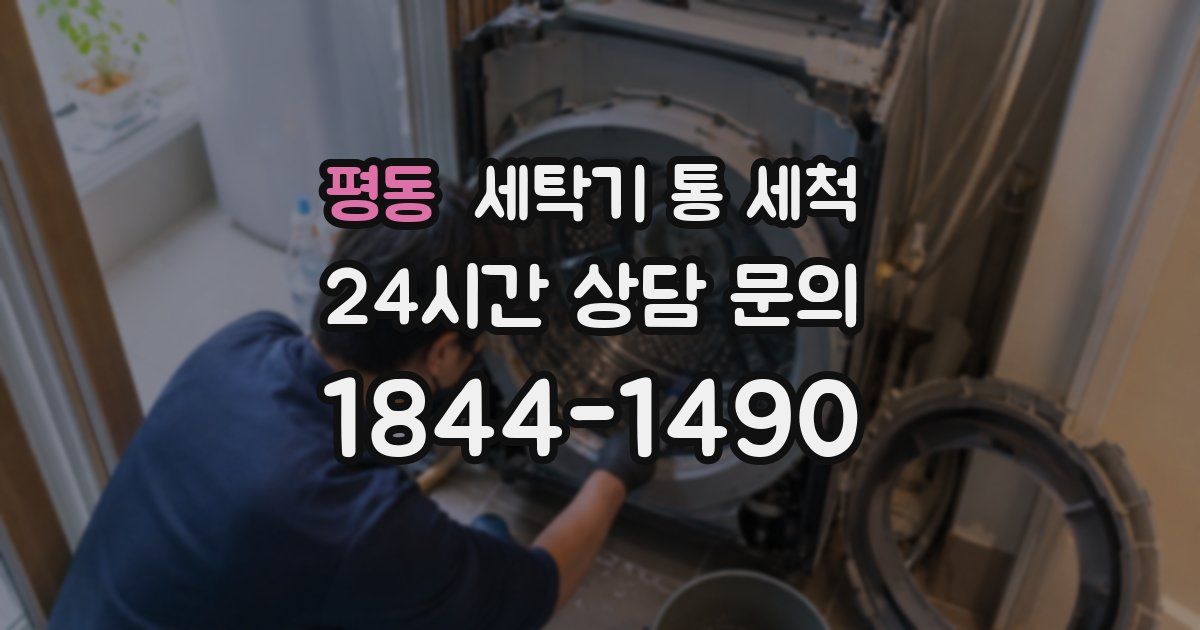 평동 세탁기 통 세척