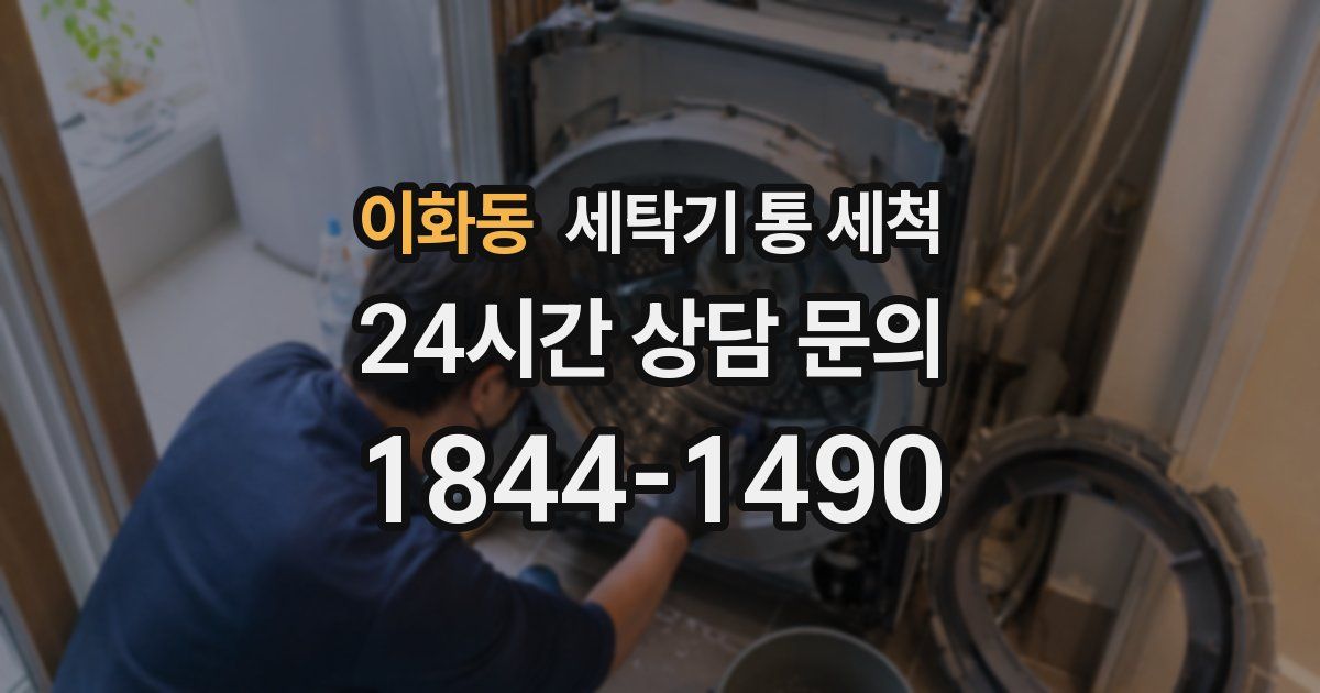 이화동 세탁기 통 세척