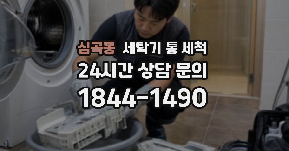 심곡동 세탁기 통 세척