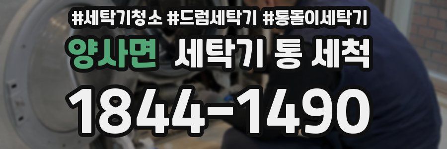 양사면 세탁기 통 세척