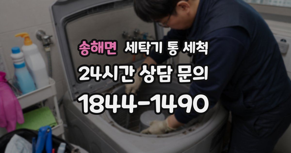 송해면 세탁기 통 세척