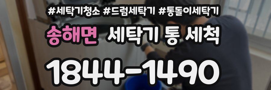 송해면 세탁기 통 세척
