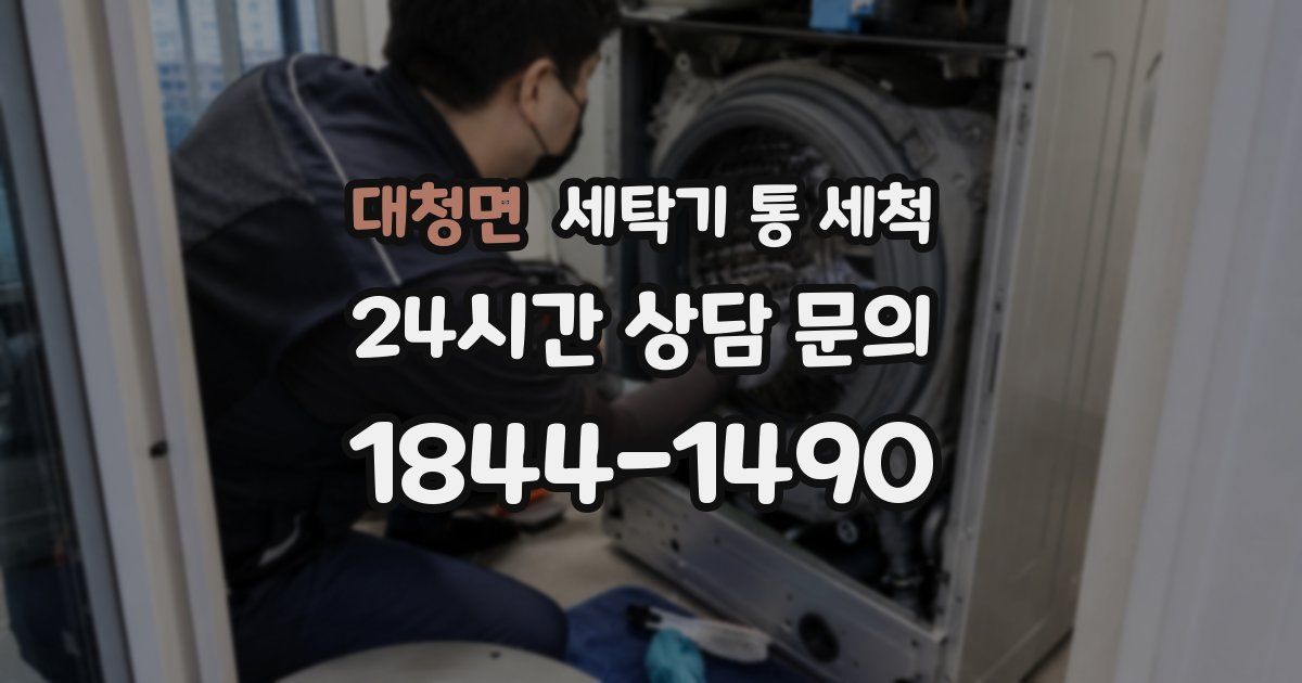 대청면 세탁기 통 세척