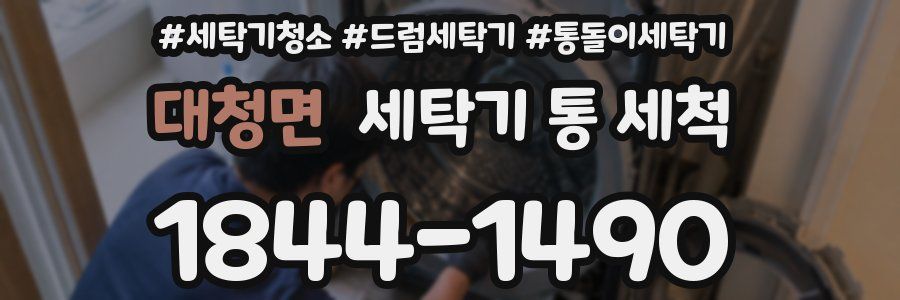대청면 세탁기 통 세척