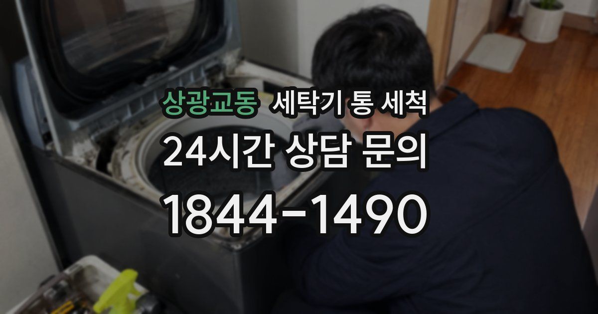 상광교동 세탁기 통 세척