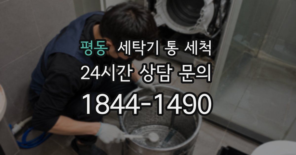 평동 세탁기 통 세척