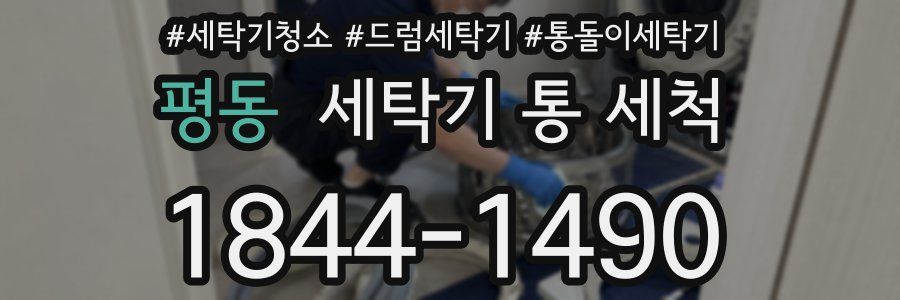 평동 세탁기 통 세척