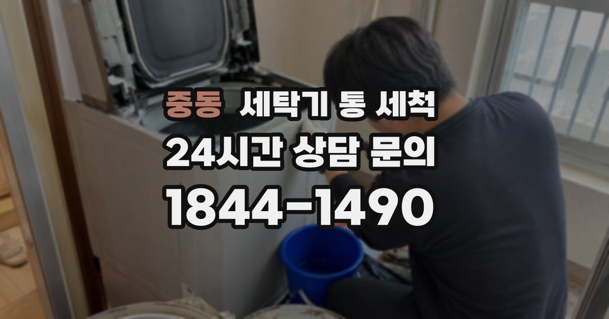 중동 세탁기 통 세척