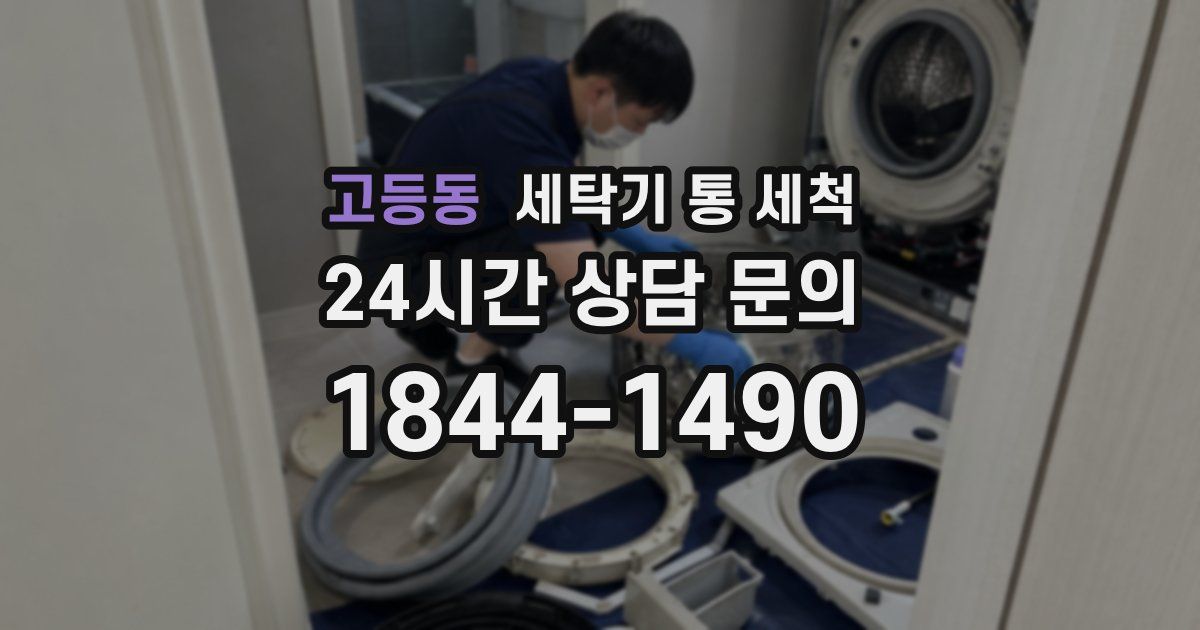 고등동 세탁기 통 세척