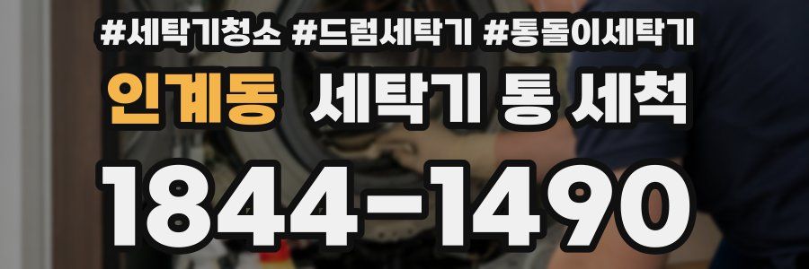 인계동 세탁기 통 세척