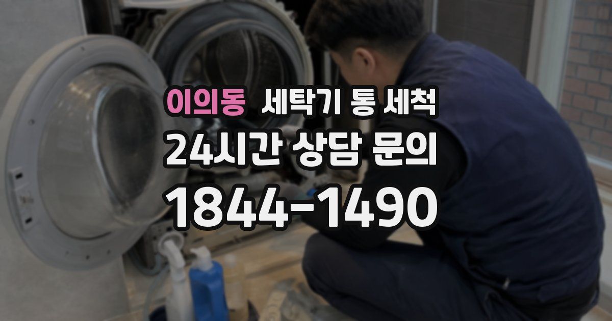 이의동 세탁기 통 세척