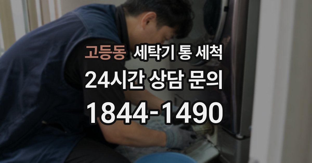 고등동 세탁기 통 세척