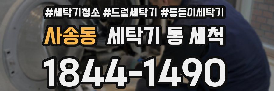 사송동 세탁기 통 세척