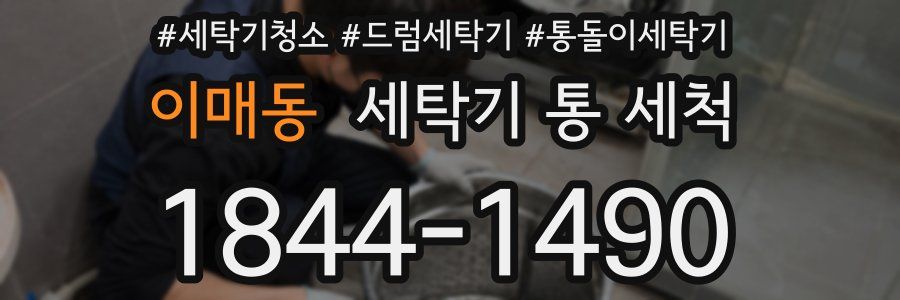 이매동 세탁기 통 세척