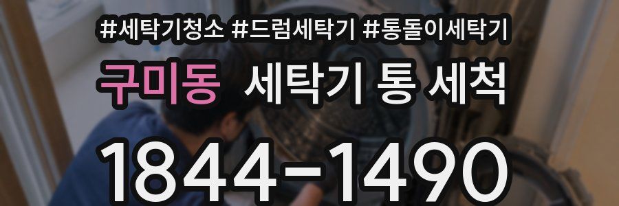 구미동 세탁기 통 세척
