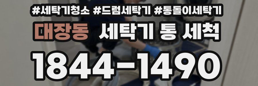 대장동 세탁기 통 세척