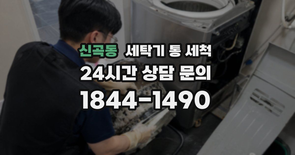 신곡동 세탁기 통 세척