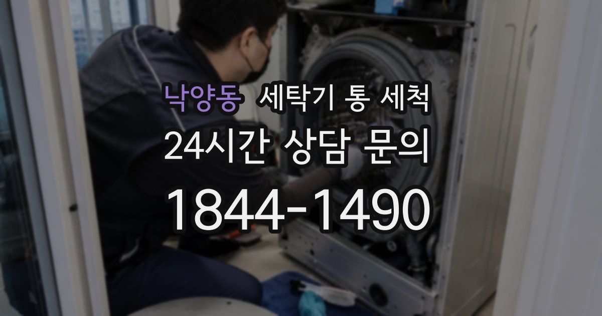 낙양동 세탁기 통 세척