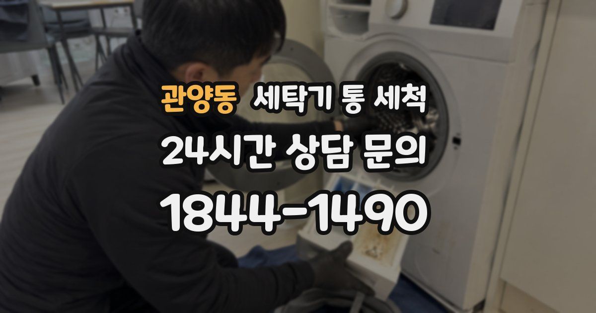관양동 세탁기 통 세척