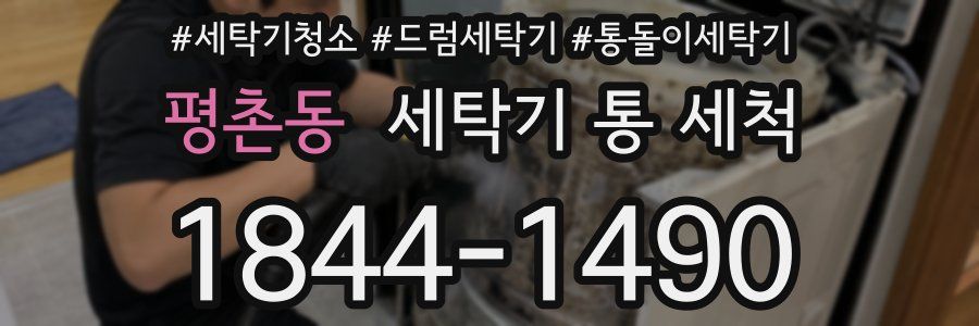 평촌동 세탁기 통 세척