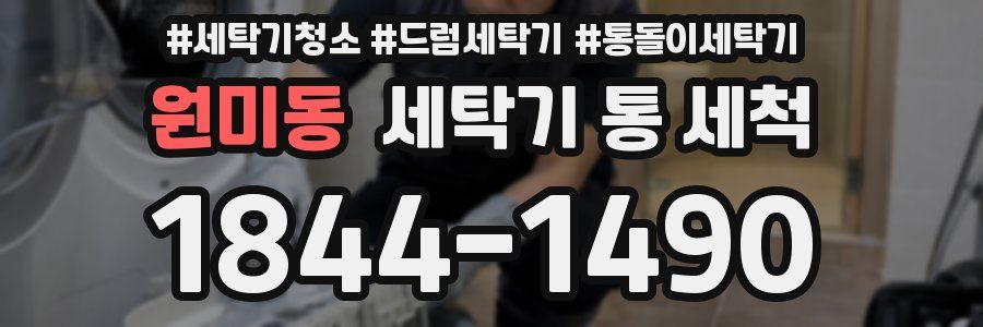 원미동 세탁기 통 세척