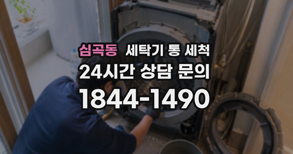 심곡동 세탁기 통 세척