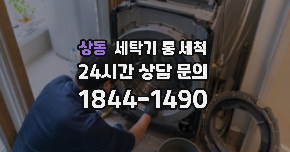 상동 세탁기 통 세척
