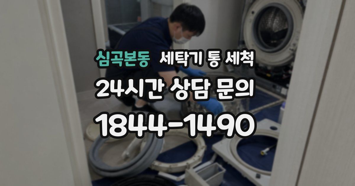 심곡본동 세탁기 통 세척