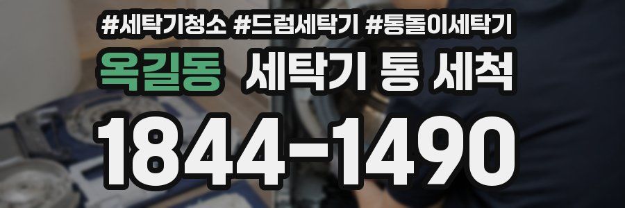 옥길동 세탁기 통 세척