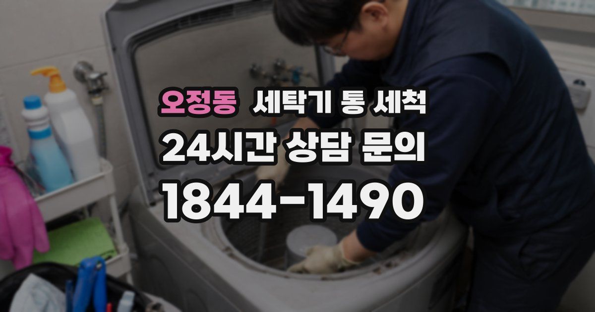 오정동 세탁기 통 세척