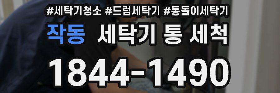 작동 세탁기 통 세척