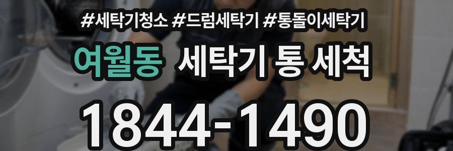 여월동 세탁기 통 세척