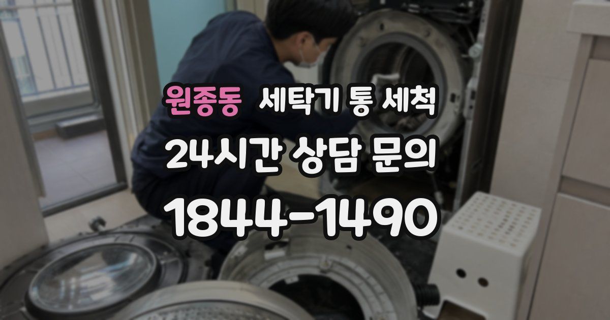 원종동 세탁기 통 세척