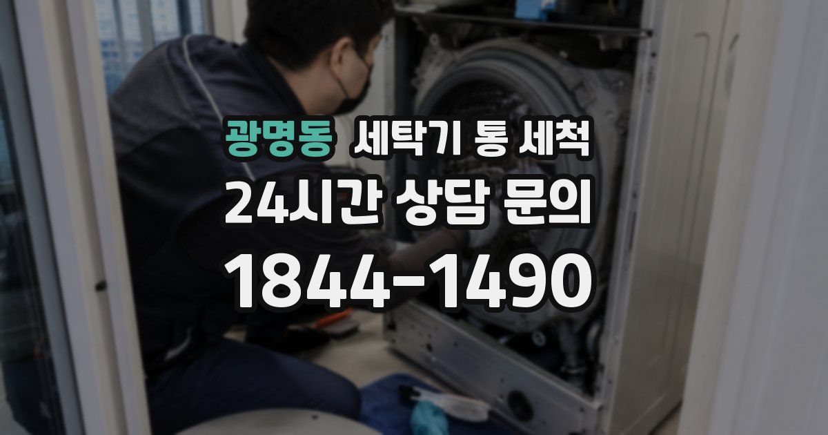 광명동 세탁기 통 세척
