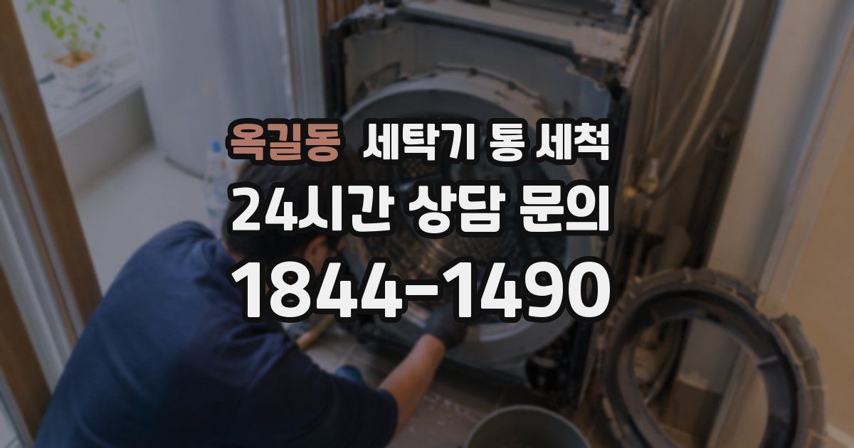 옥길동 세탁기 통 세척