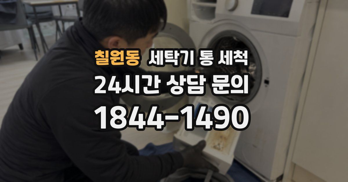 칠원동 세탁기 통 세척