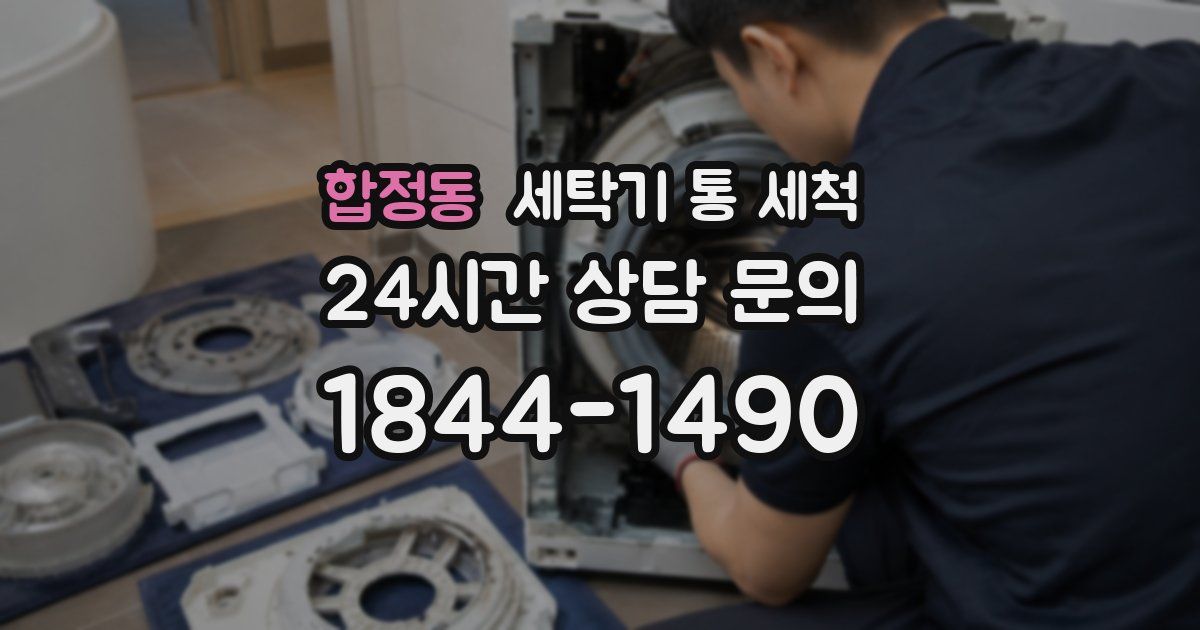 합정동 세탁기 통 세척