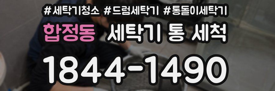 합정동 세탁기 통 세척