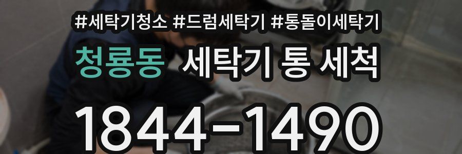 청룡동 세탁기 통 세척