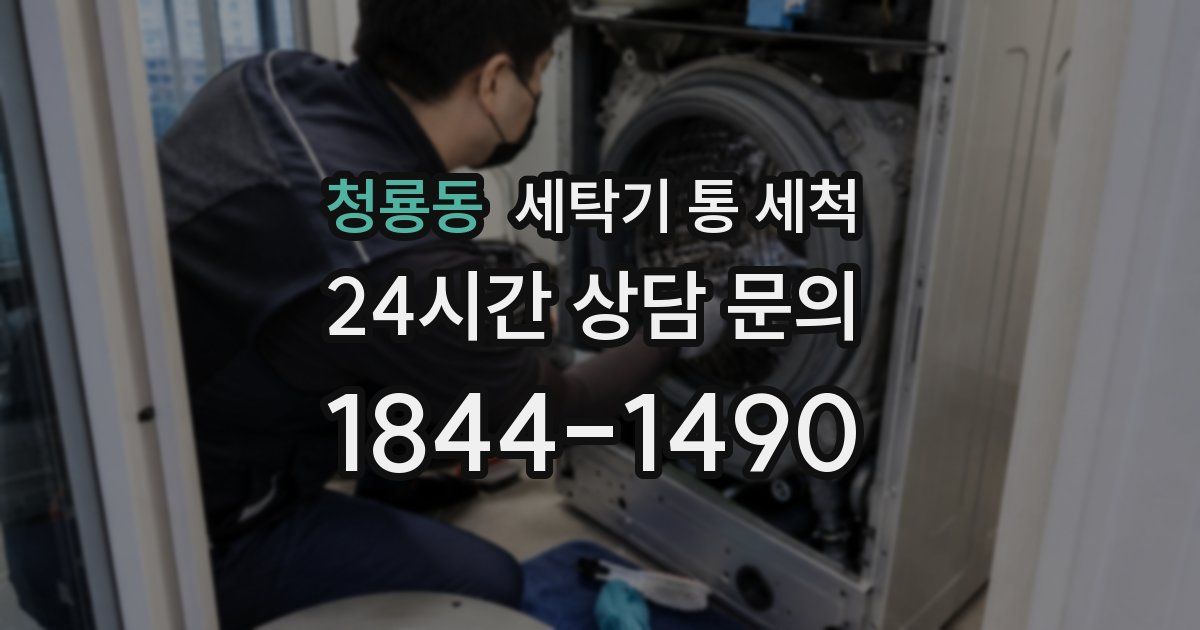 청룡동 세탁기 통 세척