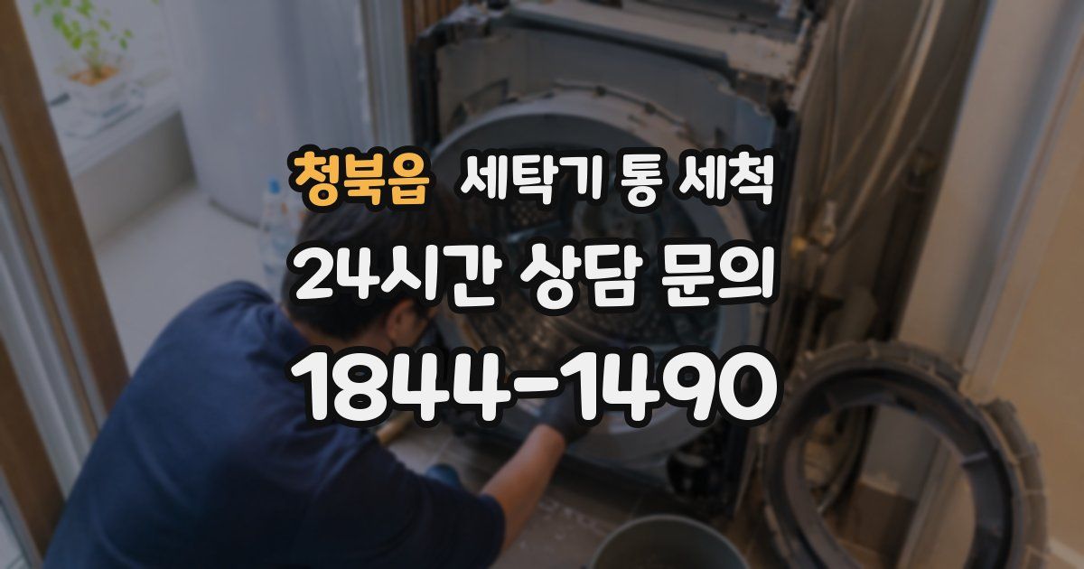 청북읍 세탁기 통 세척