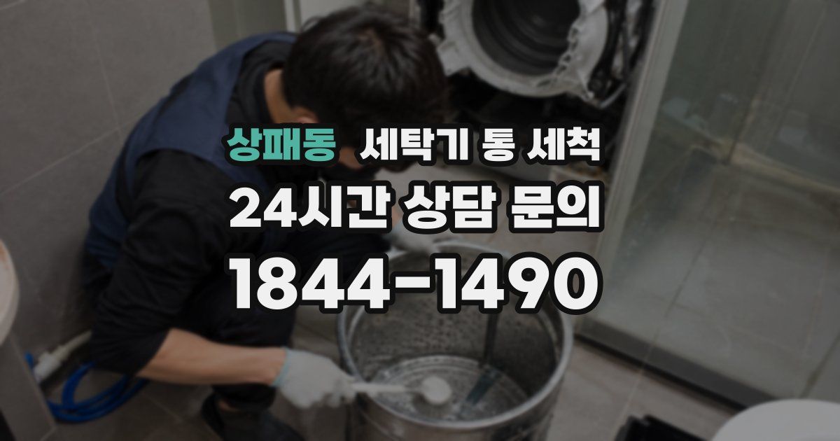 상패동 세탁기 통 세척