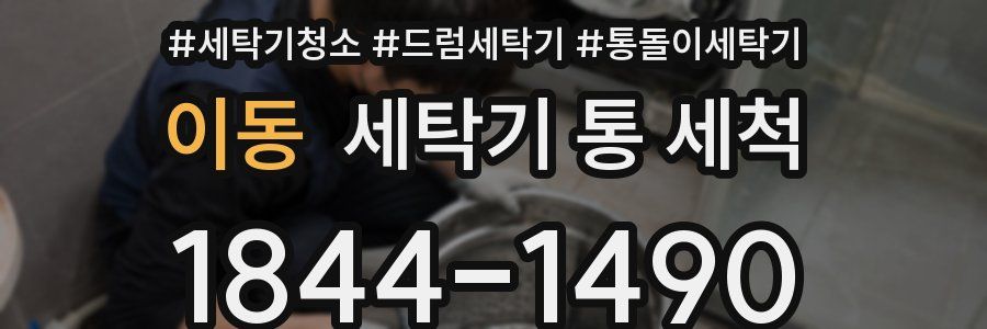이동 세탁기 통 세척