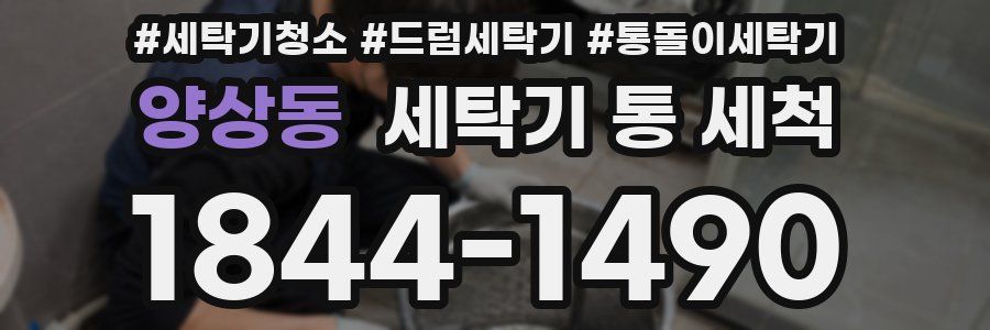 양상동 세탁기 통 세척