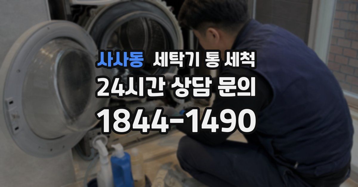 사사동 세탁기 통 세척