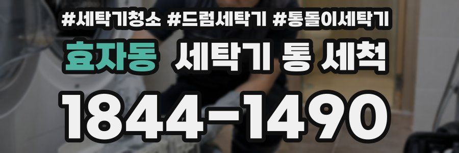 효자동 세탁기 통 세척
