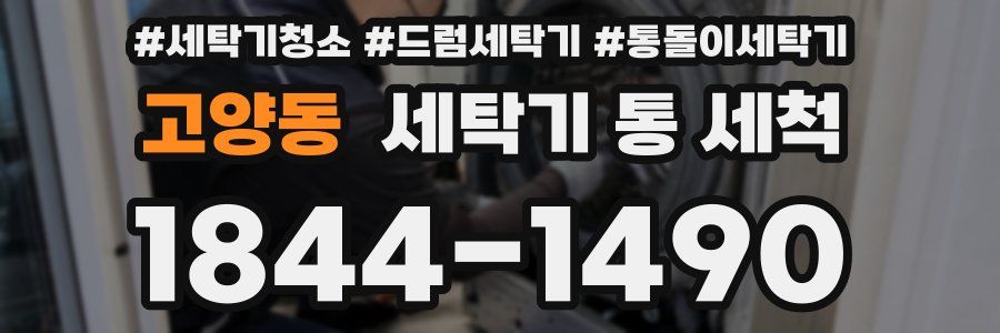 고양동 세탁기 통 세척