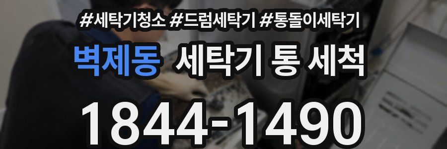벽제동 세탁기 통 세척